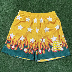 Eric Emanuel EE All Over Star Shorts Blue Pink