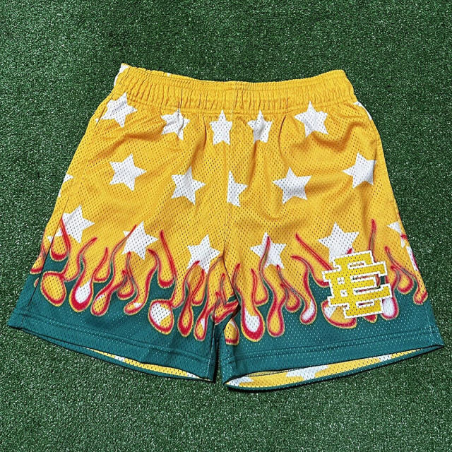 Eric Emanuel EE All Over Star Shorts Blue Pink