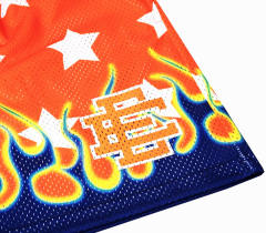 Eric Emanuel EE All Over Star Shorts Blue Pink