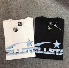 Hellstar Studios metal stainless steel tee black white t-shirt