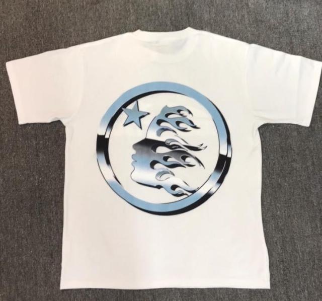 Hellstar Studios metal stainless steel tee black white t-shirt