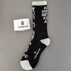 Bape A Bathing Ape Socks Black White Red Blue Green