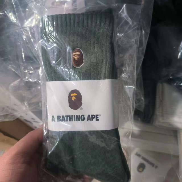 Bape A Bathing Ape Socks Black White Red Blue Green