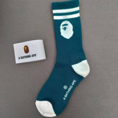 Bape A Bathing Ape Socks Black White Red Blue Green