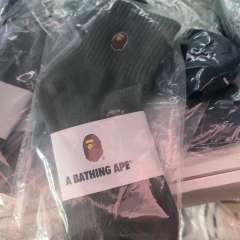 Bape A Bathing Ape Socks Black White Red Blue Green