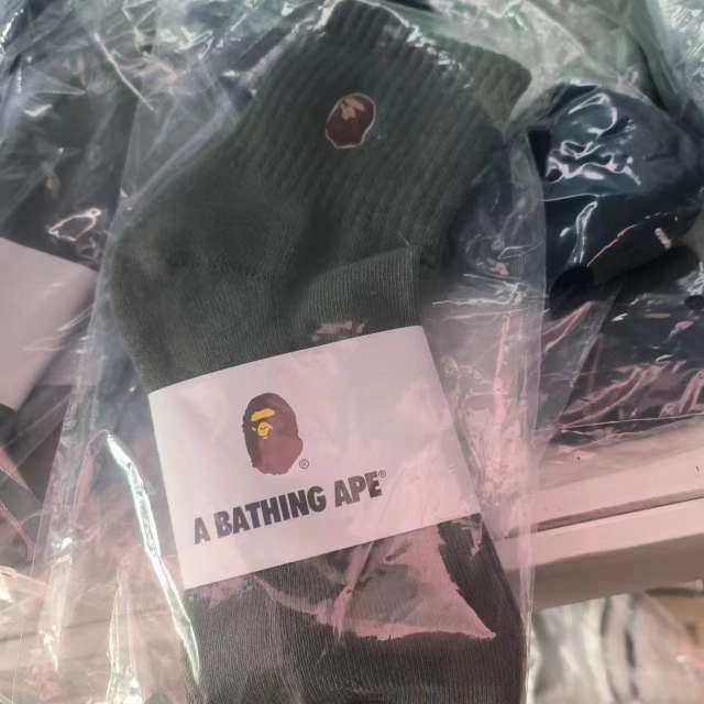 Bape A Bathing Ape Socks Black White Red Blue Green