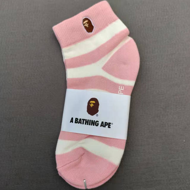 Bape A Bathing Ape Socks Black White Red Blue Green