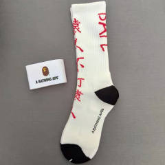 Bape A Bathing Ape Socks Black White Red Blue Green