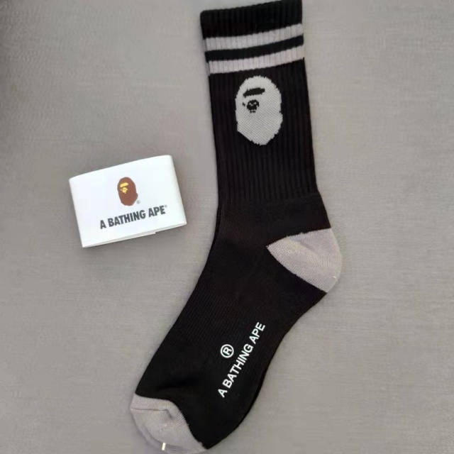 Bape A Bathing Ape Socks Black White Red Blue Green