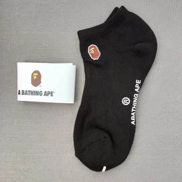 Bape A Bathing Ape Socks Black White Red Blue Green