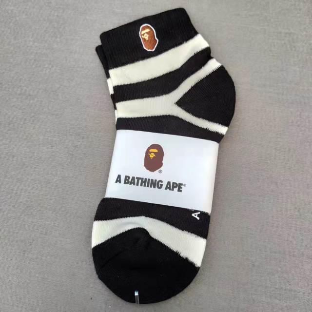 Bape A Bathing Ape Socks Black White Red Blue Green