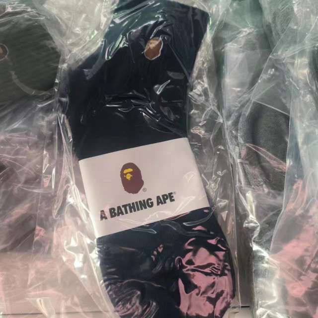 Bape A Bathing Ape Socks Black White Red Blue Green