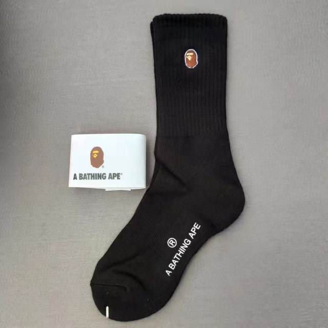 Bape A Bathing Ape Socks Black White Red Blue Green