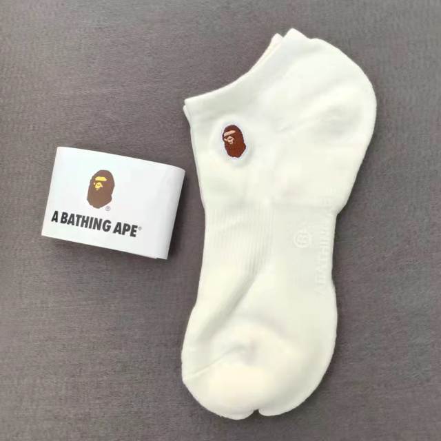 Bape A Bathing Ape Socks Black White Red Blue Green