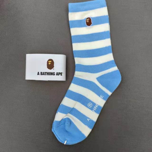 Bape A Bathing Ape Socks Black White Red Blue Green