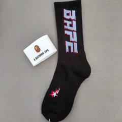 Bape A Bathing Ape Socks Black White Red Blue Green