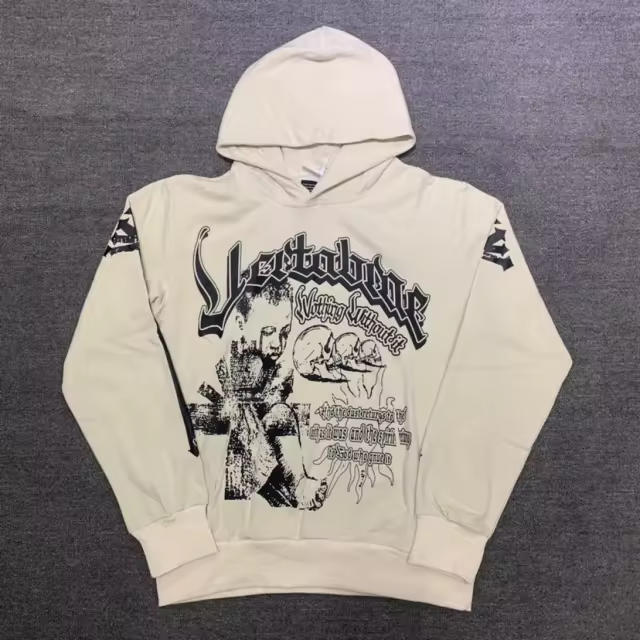 Vertabrae Cross Roads Hoodie Beige