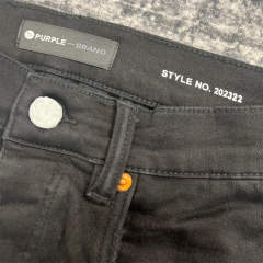 1:1 Quality PURPLE BRΑND Black Denim Jeans 23SS Pants Men P002 Slim
