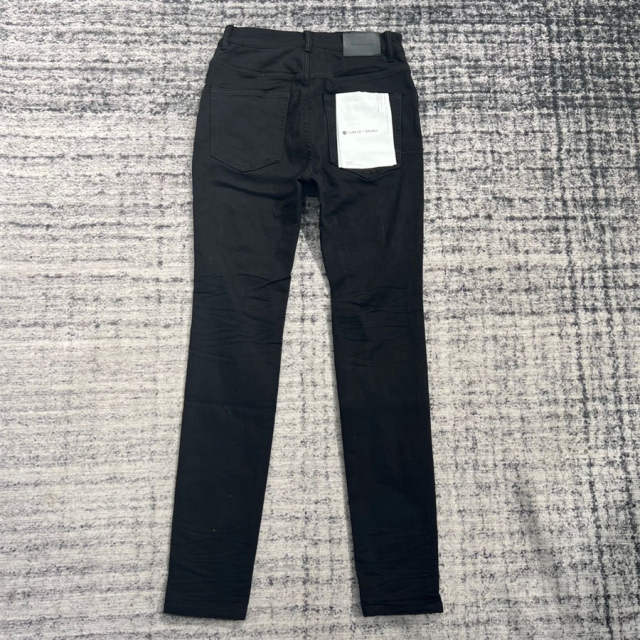 1:1 Quality PURPLE BRΑND Black Denim Jeans 23SS Pants Men P002 Slim