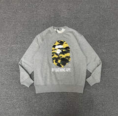 [Best Quality] 1:1 Bape Green Camo Ape Head Sweatshirt Black
