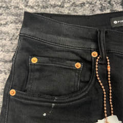 1:1 Quality PURPLE BRΑND Black Paint Denim Jeans 23SS Pants Men P002 Slim