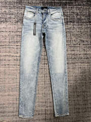 1:1 Quality PURPLE BRΑND Light Denim Jeans 23SS Pants Men P002 Slim Clean Fits