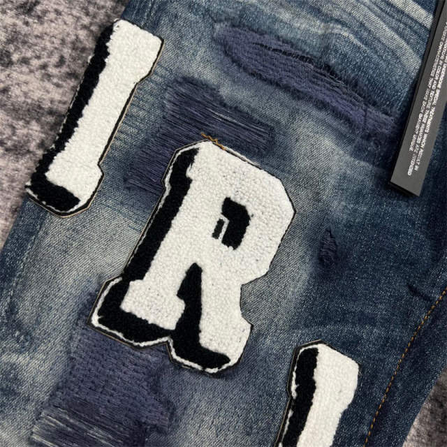 1:1 Quality  Jeans Denim Pants 23SS White Logo