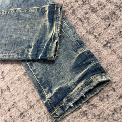 1:1 Quality PURPLE BRΑND Light Denim Patch Jeans 23SS Pants Men P002 Slim Clean Fits