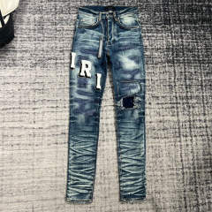 1:1 Quality  Jeans Denim Pants 23SS White Logo