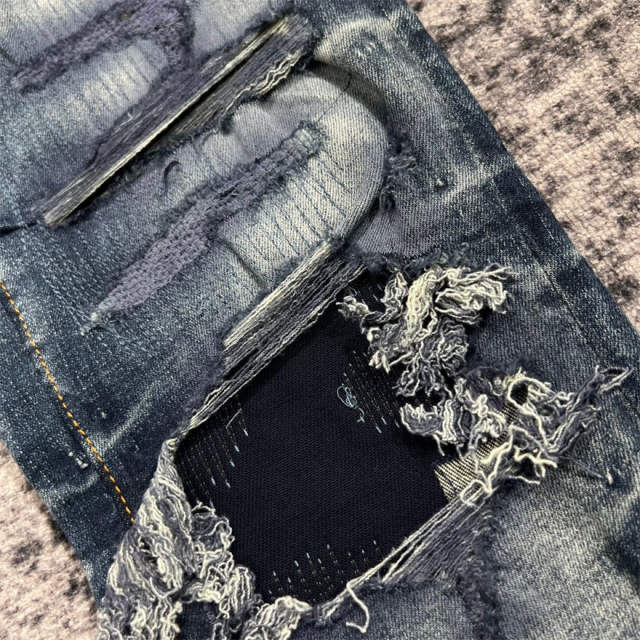 1:1 Quality  Jeans Denim Pants 23SS White Logo