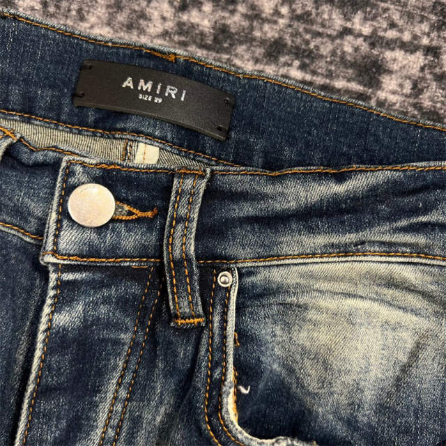 1:1 Quality  Jeans Denim Pants 23SS White Logo