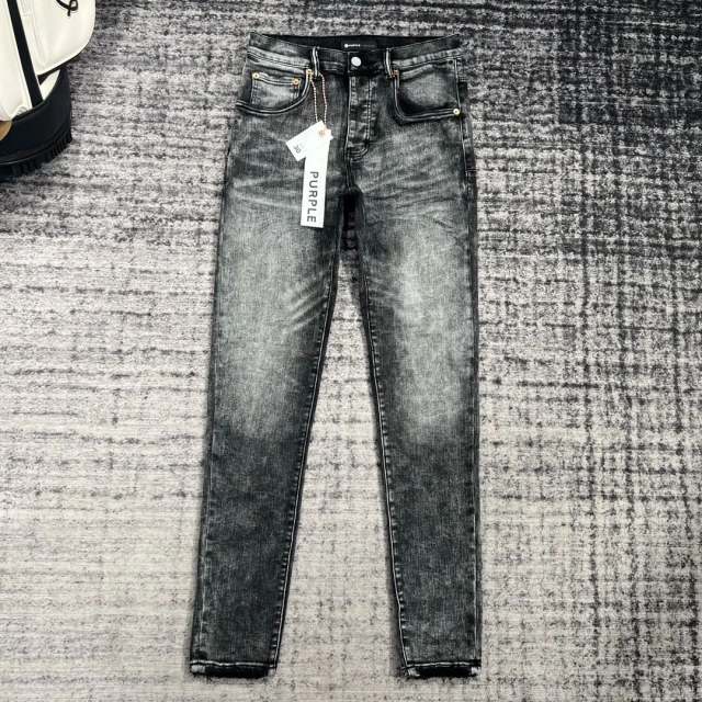 1:1 Quality PURPLE BRΑND Mid Indigo Denim Jeans 23SS Pants Men P002 Slim