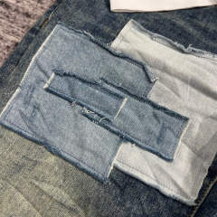 1:1 Quality PURPLE BRΑND Light Denim Patch Jeans 23SS Pants Men P002 Slim Clean Fits