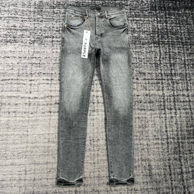 1:1 Quality PURPLE BRΑND Mid Indigo Denim Jeans 23SS Pants Men P002 Slim