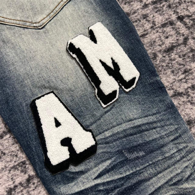 1:1 Quality  Jeans Denim Pants 23SS White Logo