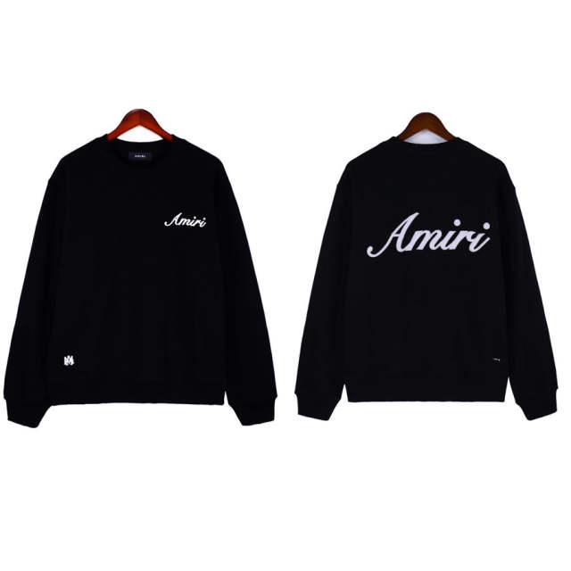Amiri Fonts Sweatshirt White Black