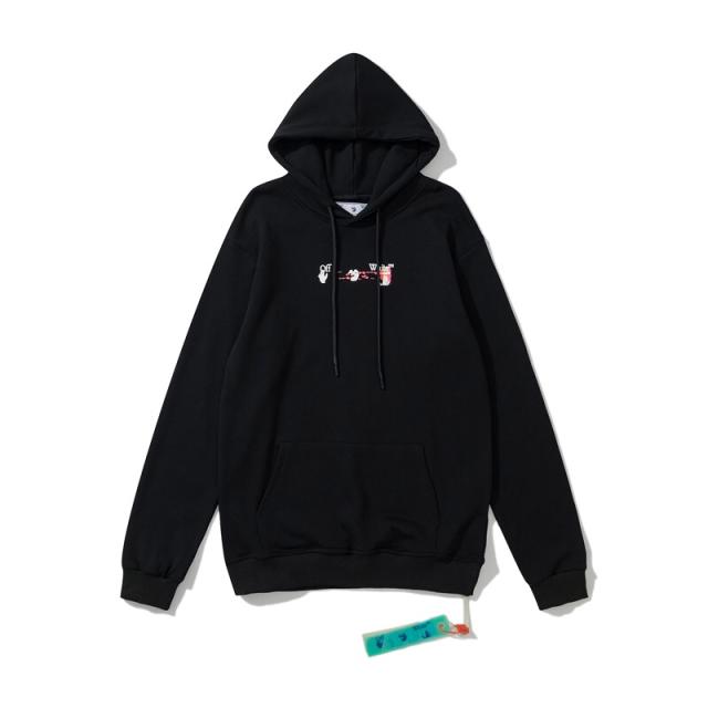 OW Back Pink mix White Arrow Hoodie