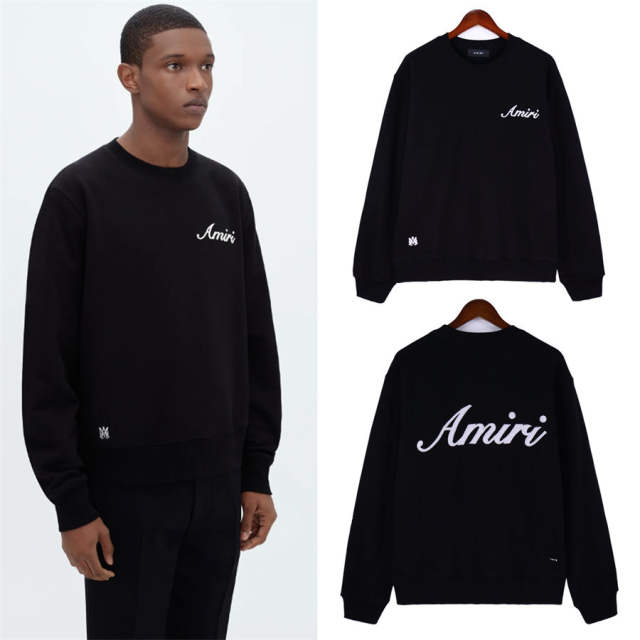 Amiri Fonts Sweatshirt White Black