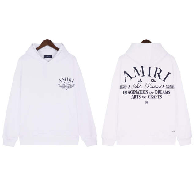 LA CA Hoodie Black White