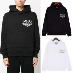 LA CA Hoodie Black White