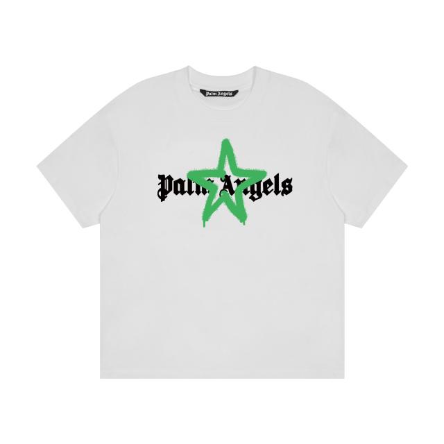 Palm Angels Star T-Shirt Black White
