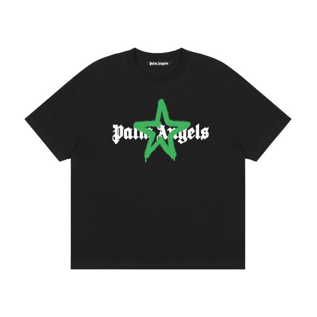 Palm Angels Star T-Shirt Black White