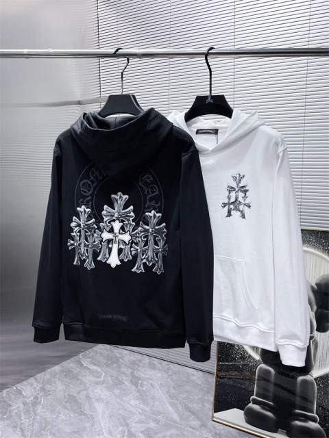 Chr0me Hearts CH Distressed Cross Black White