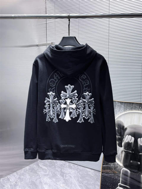 Chr0me Hearts CH Distressed Cross Black White