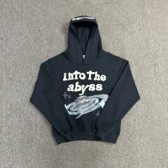 Broken Planet Into The Abyss Foaming Printed Hoodie Black