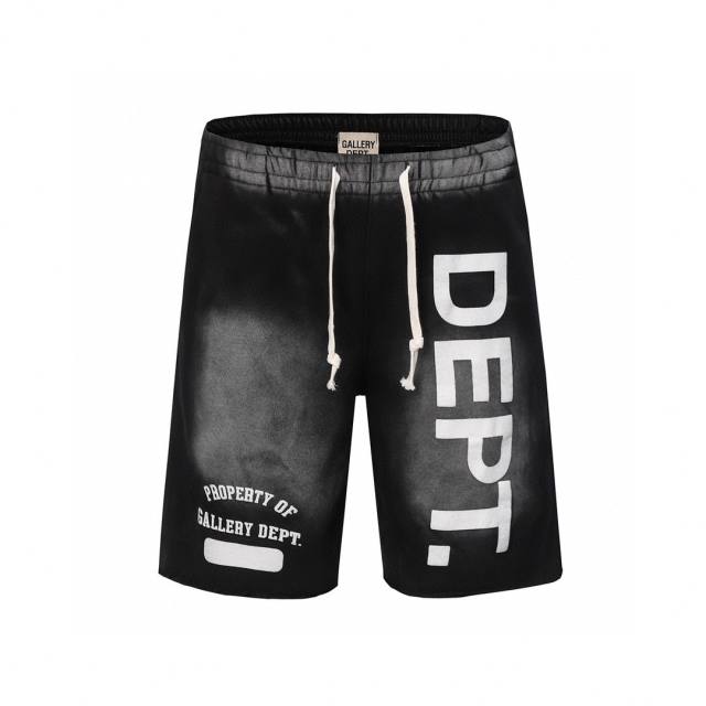 Gallery Dept 23SS Distressed Shorts Black Purple Green