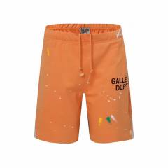 Gallery Dept Paint Splatter Frayed Shorts Gray Black Navy Blue Orange