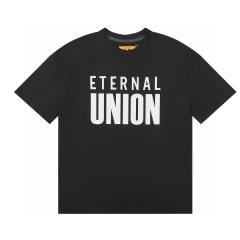 FOG FEAR OF GOD UNION JESUS Distresse T-Shirt Black