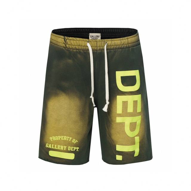 Gallery Dept 23SS Distressed Shorts Black Purple Green