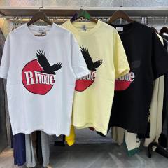 Rhude Hawk Sun T-Shirt Beige White Black